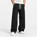 VIGGI Men's NS Plain Straight Fit Trouser – Black