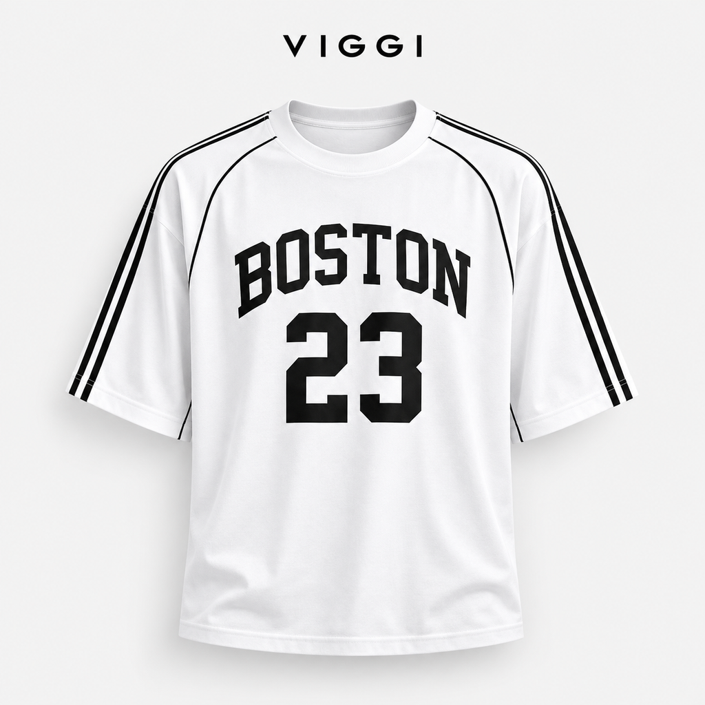 White Boston 23 Cotton T-Shirt
