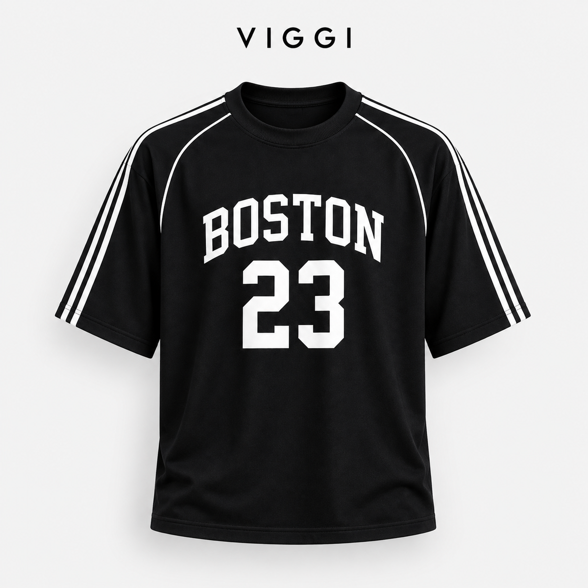 Black Boston 23 Cotton T-Shirt