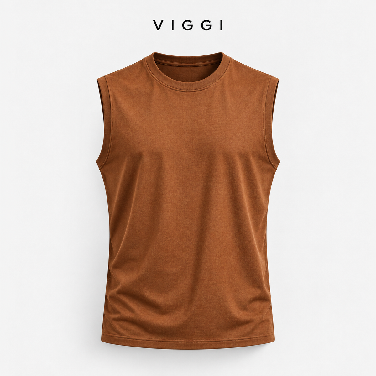 VIGGI Men's Brown Sinker Vest